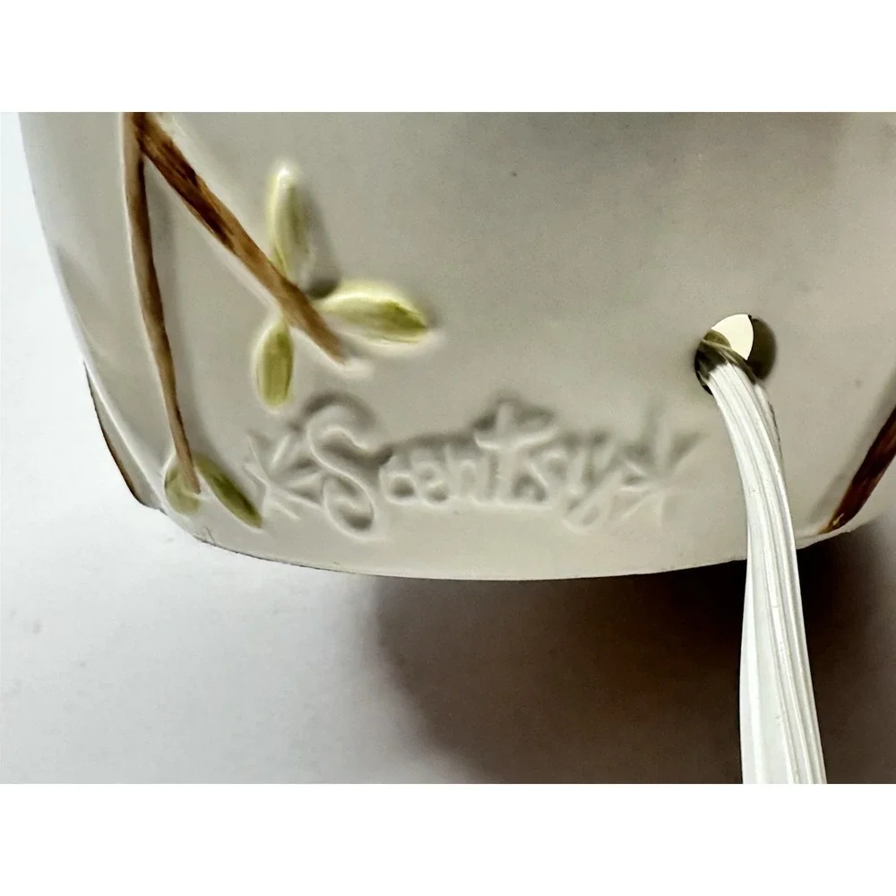 RETIRED Scentsy Nature's Haven Bird Nest Full Size Wax Warmer 7